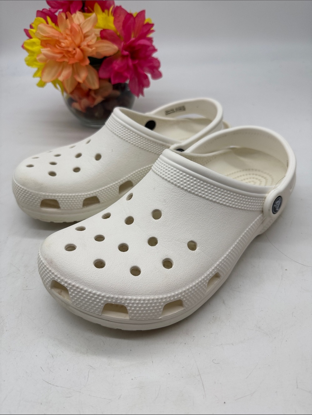 Kids Classic White Foam Clog - Breathable Comfort Size 9
